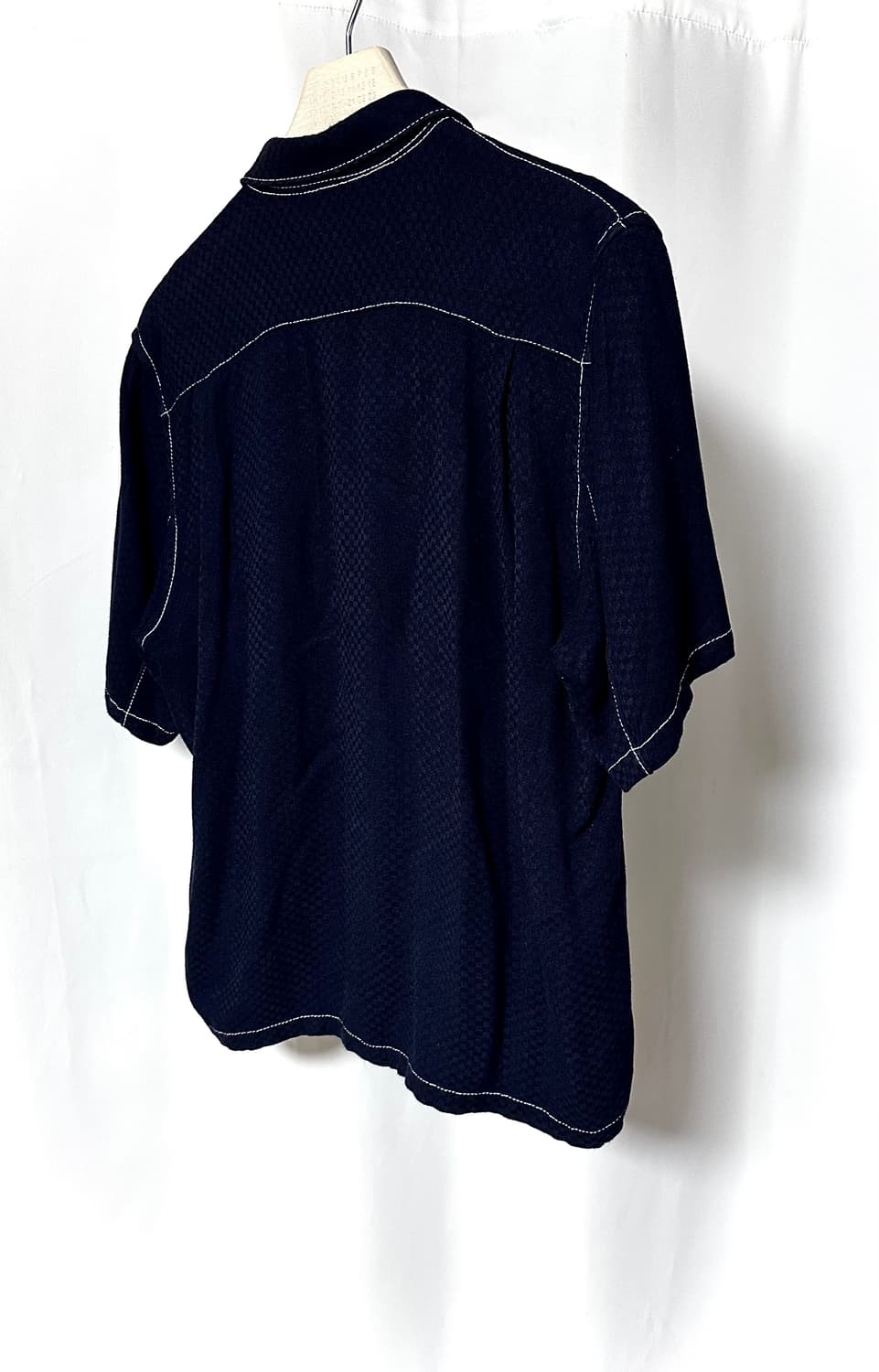 COMME des GARÇONS 스티치 오픈카라 셔츠 상품이미지7
