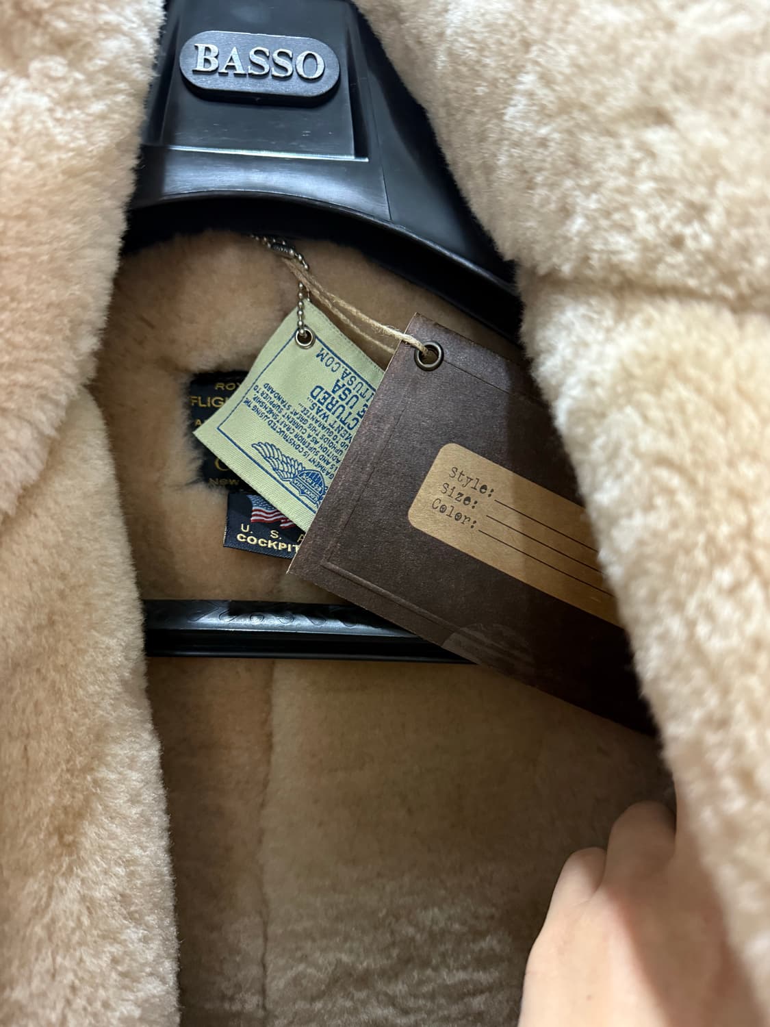 톰하디가 될 수 있다. 양가죽 무스탕 R.A.F 42사이즈 상품이미지5