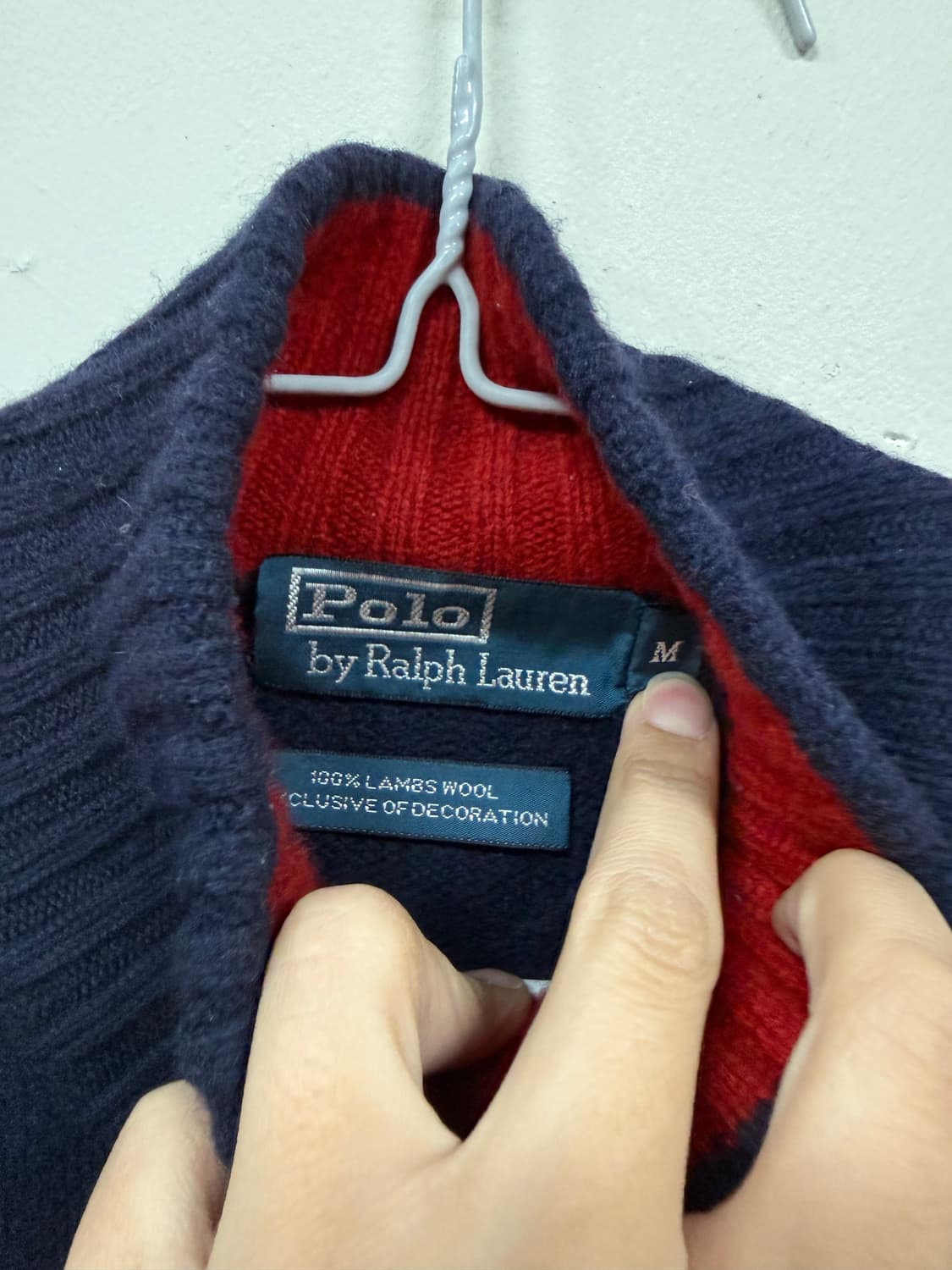 폴로 빅포니 영국 니트집업 M 상품이미지3
