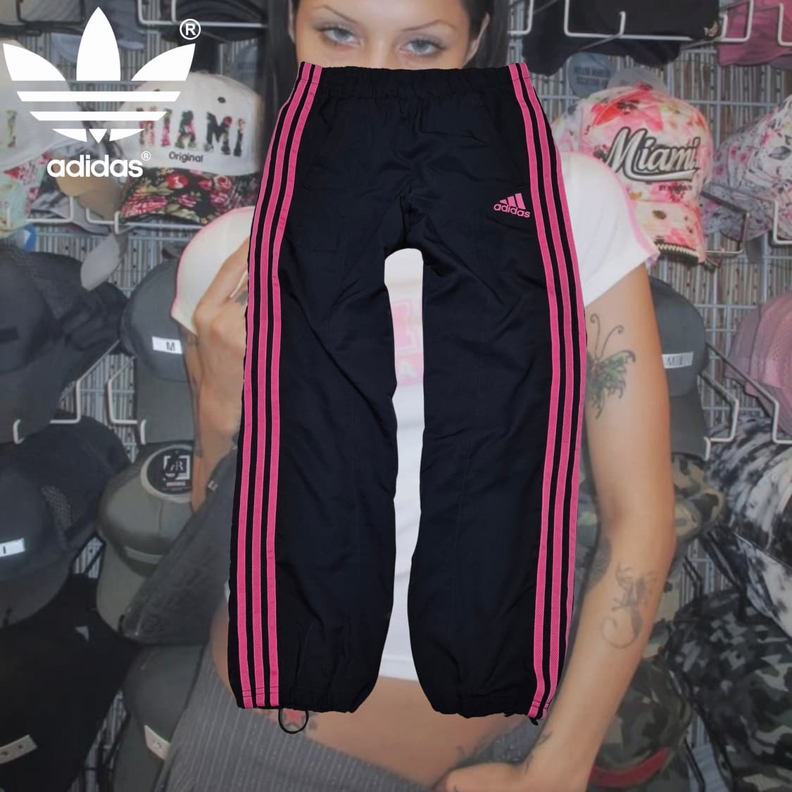 ADIDAS 2000s pink track training pants 상품이미지1