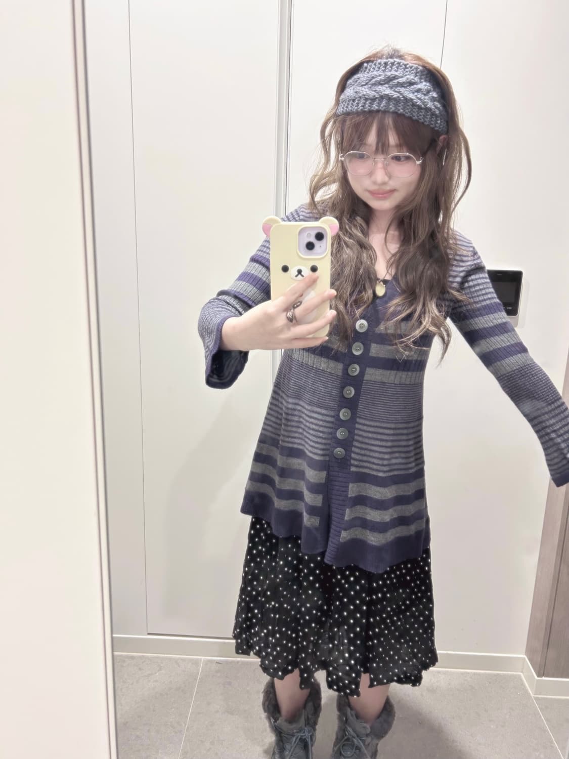 빈티지 윔지코어 포도 너드 코디 세트 모리걸 니혼진 히피 하구미 상품이미지2