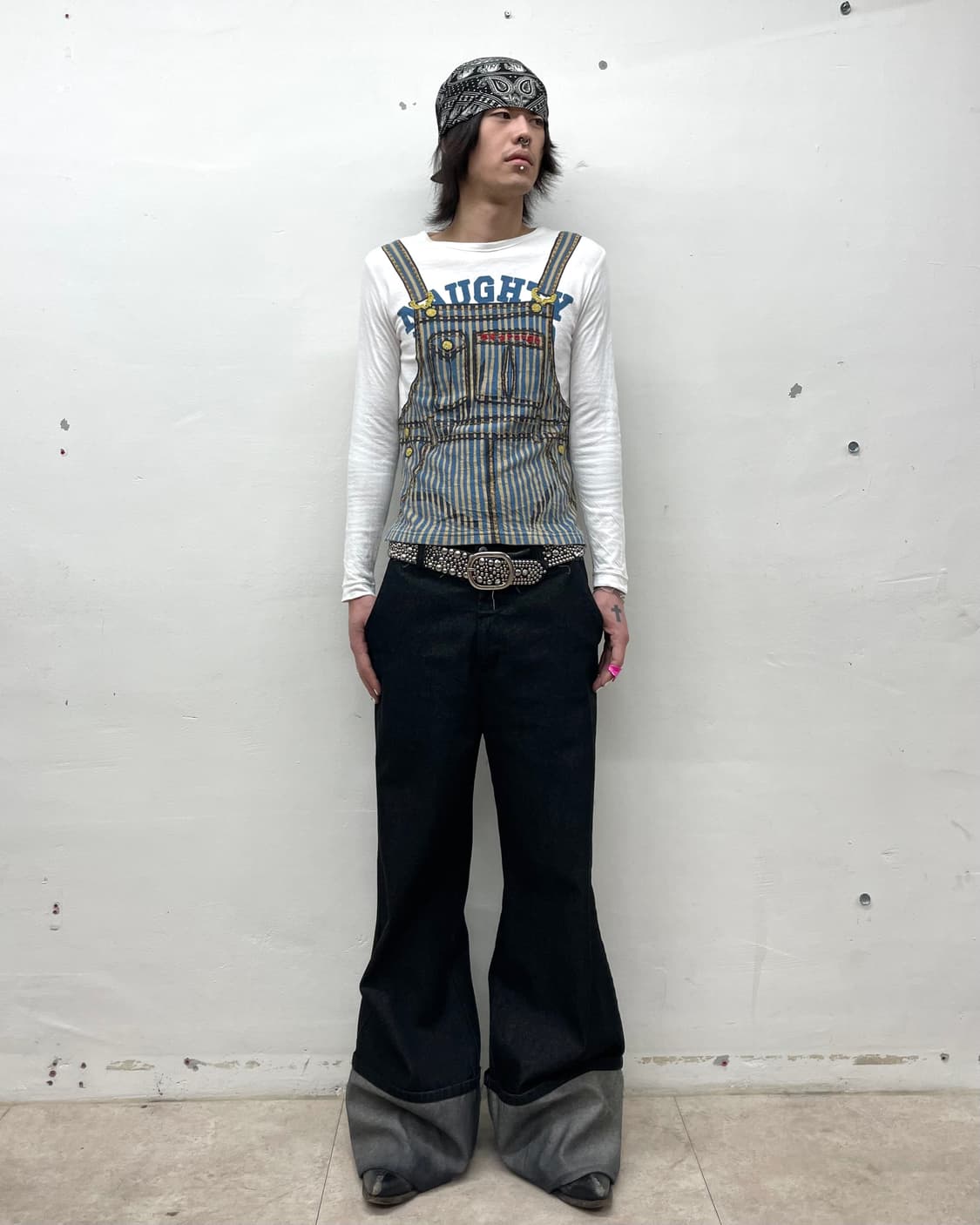 Suspenders Stylish Ruff Long-Sleeved  상품이미지5