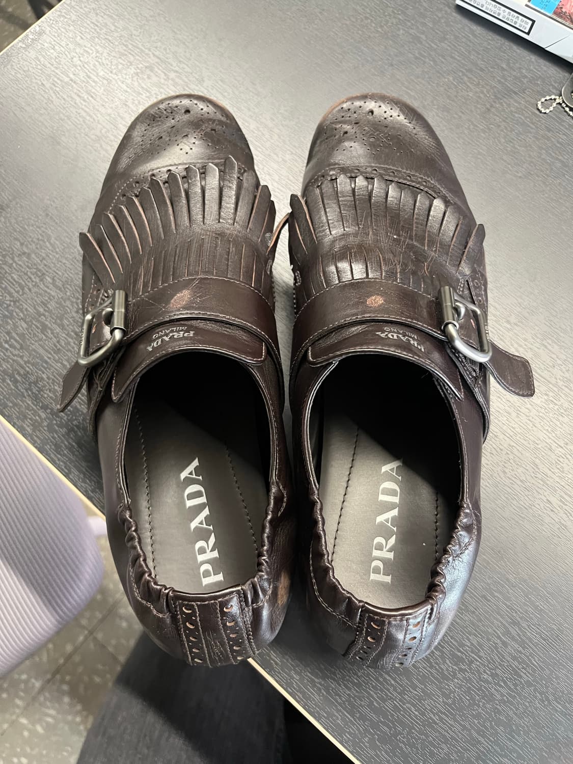 프라다 셔플 프린지 몽크 스트랩 270 상품이미지3