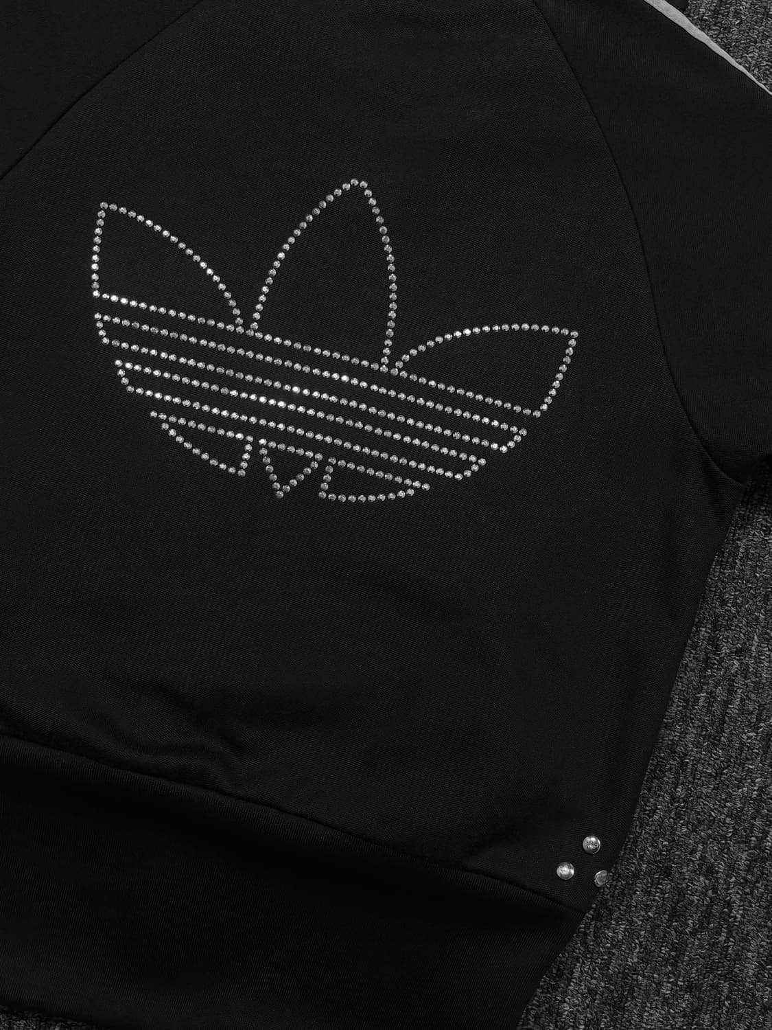 아디다스 글리터 로고 블랙 트랙탑 져지 상품이미지7