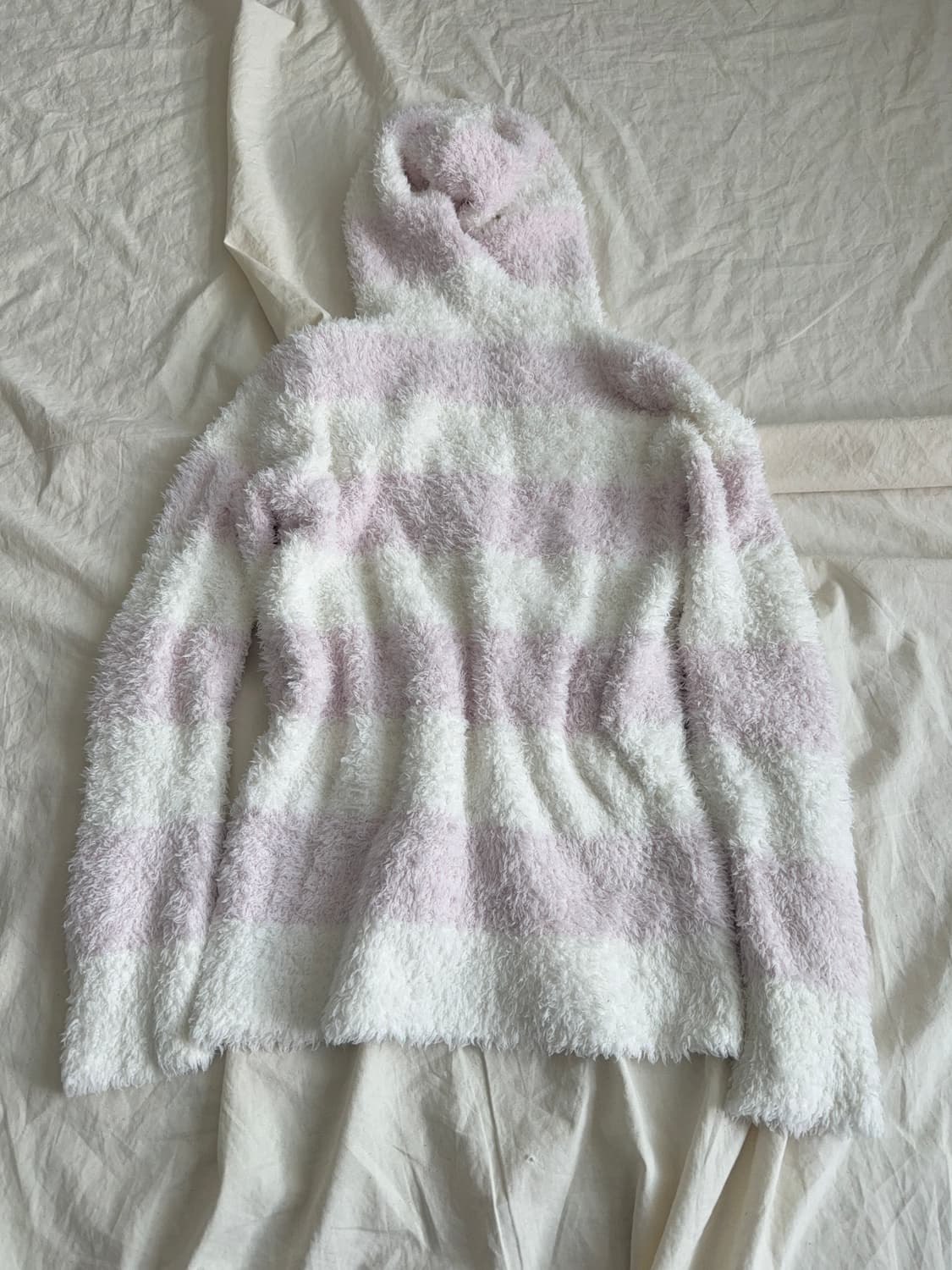 젤라또 피케 딸기우유 단가라 갸루 러블리 퍼 투웨이 후드집업 상품이미지5