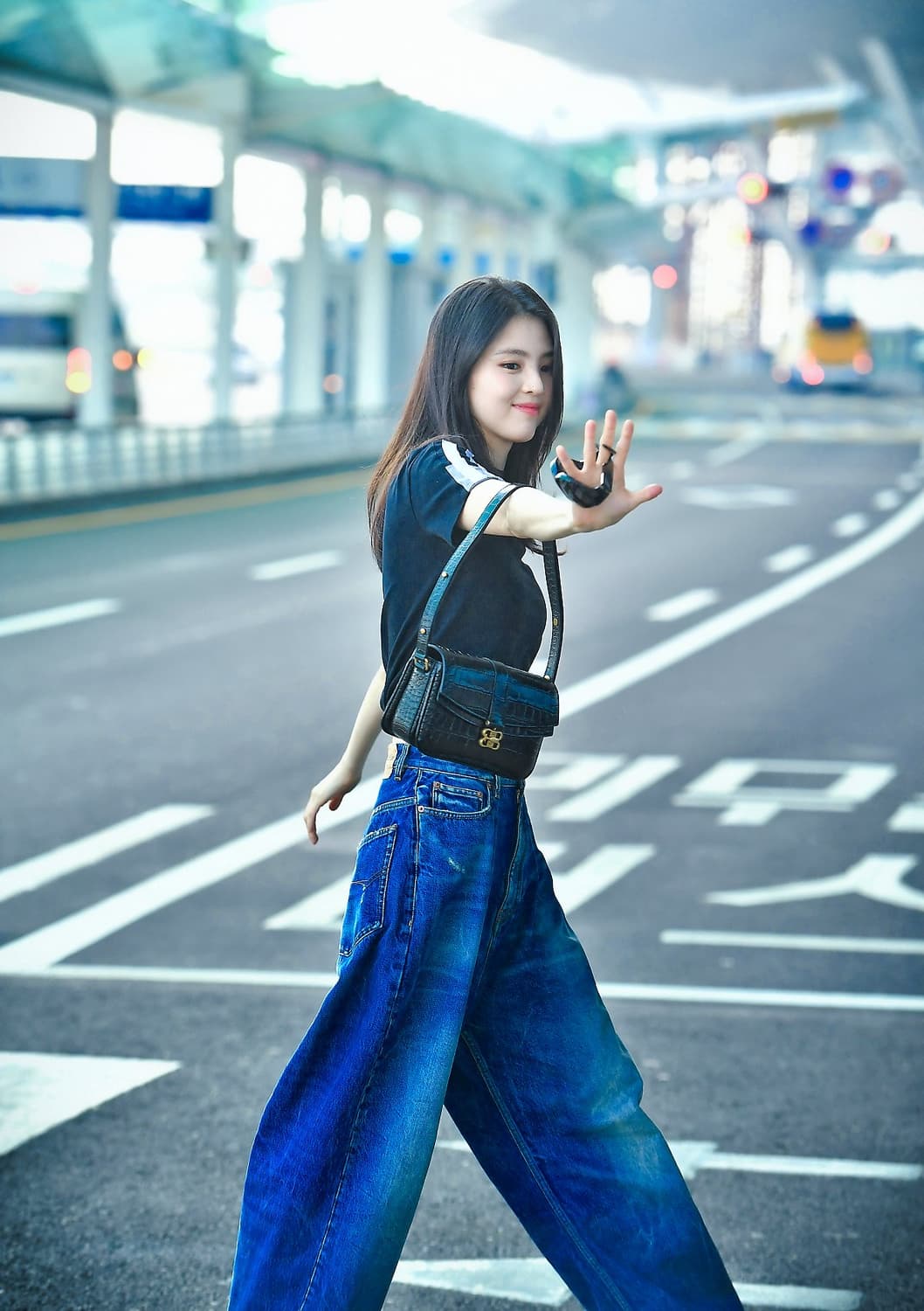 [S] 발렌시아가 풀업 데님 팬츠 중청 상품이미지1