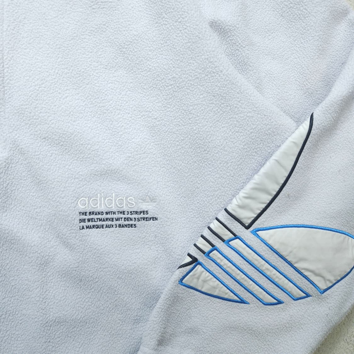 아디다스 트라이 컬러 반집업 후리스 XL 상품이미지3