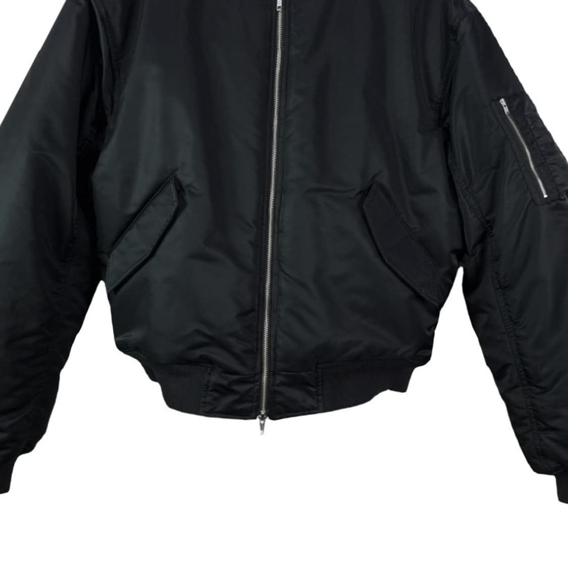 [덤브스트럭 DBSR] 오버사이즈 MA-1 봄버 자켓 블랙 M18542 상품이미지5