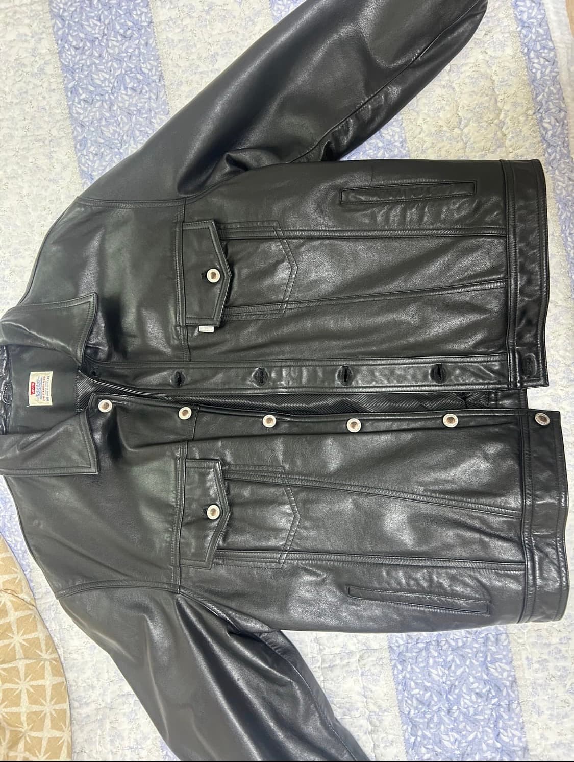 리바이스 실버탭 90s 레더 트러커 판매합니다(소가죽) 상품이미지1