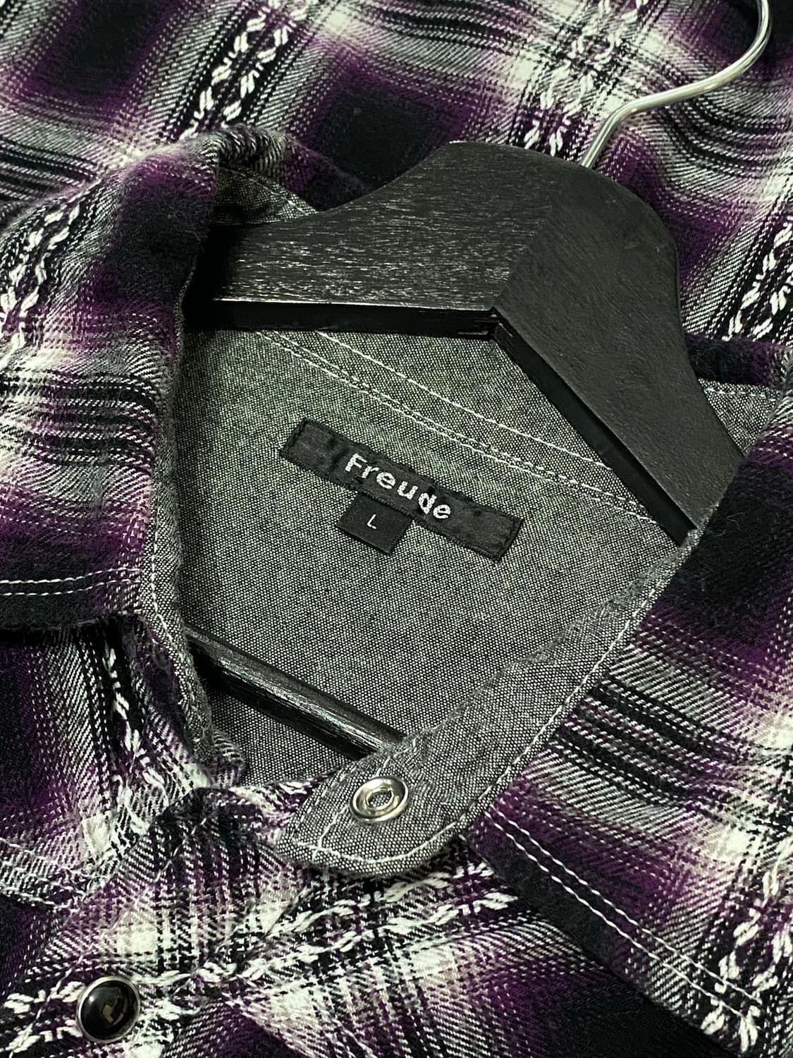 Freude 다이아몬드 문양 디테일 웨스턴 셔츠 상품이미지8