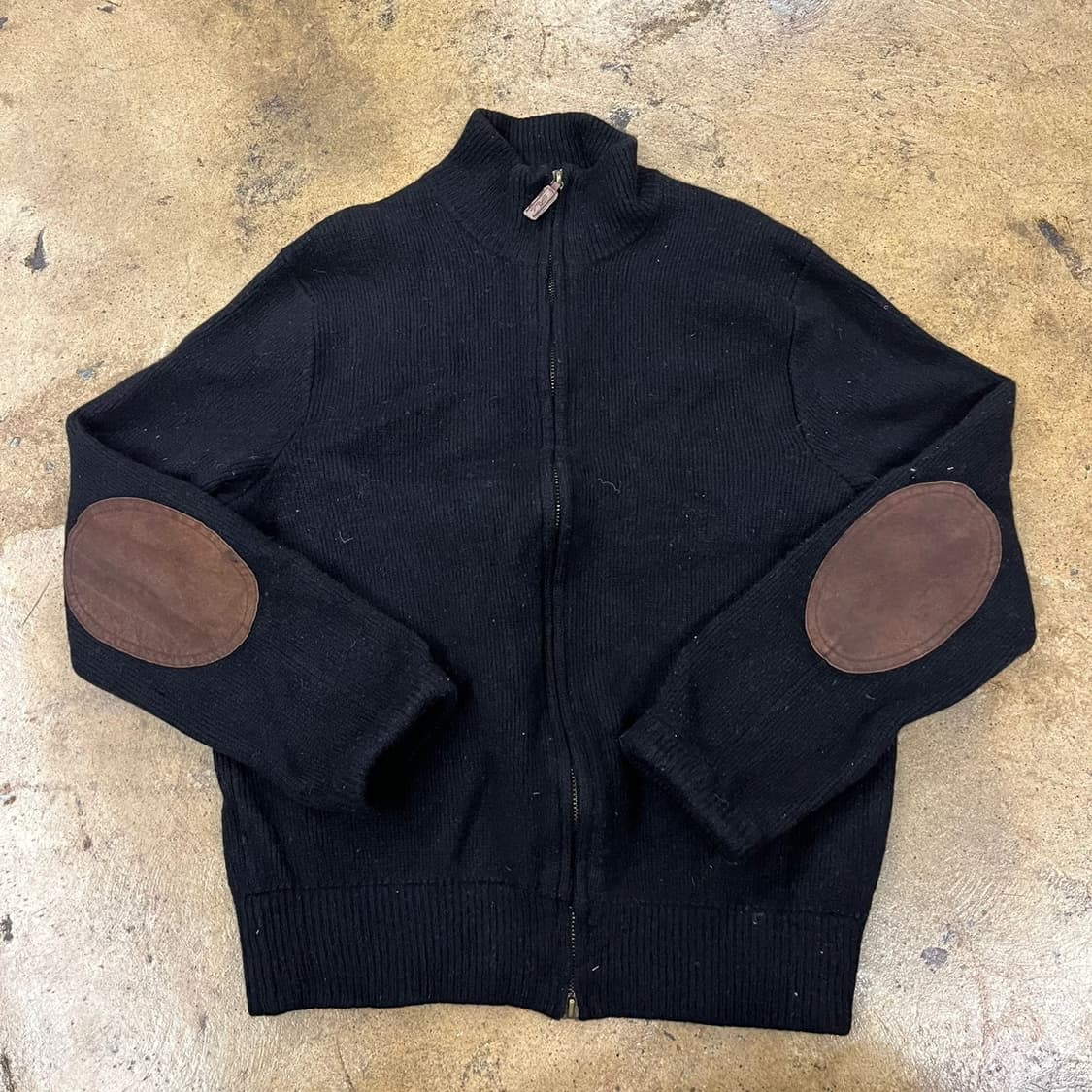 [ 정품/XL ] 폴로랄프로렌 램스 울 엘보패치 니트 집업 자켓 b15 상품이미지2