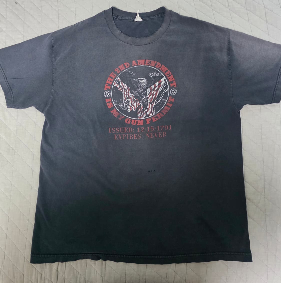 [XL] 00s NRA 미국 총기 허용법 빈티지 티셔츠 트래쉬드 상품이미지1