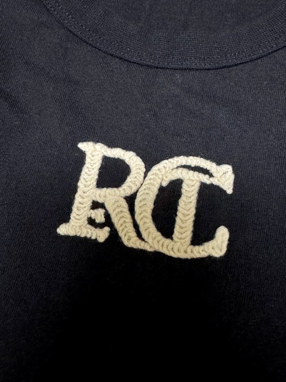 렉토 로고 자수 반팔 블랙 rc 티셔츠 반팔티 상품이미지3