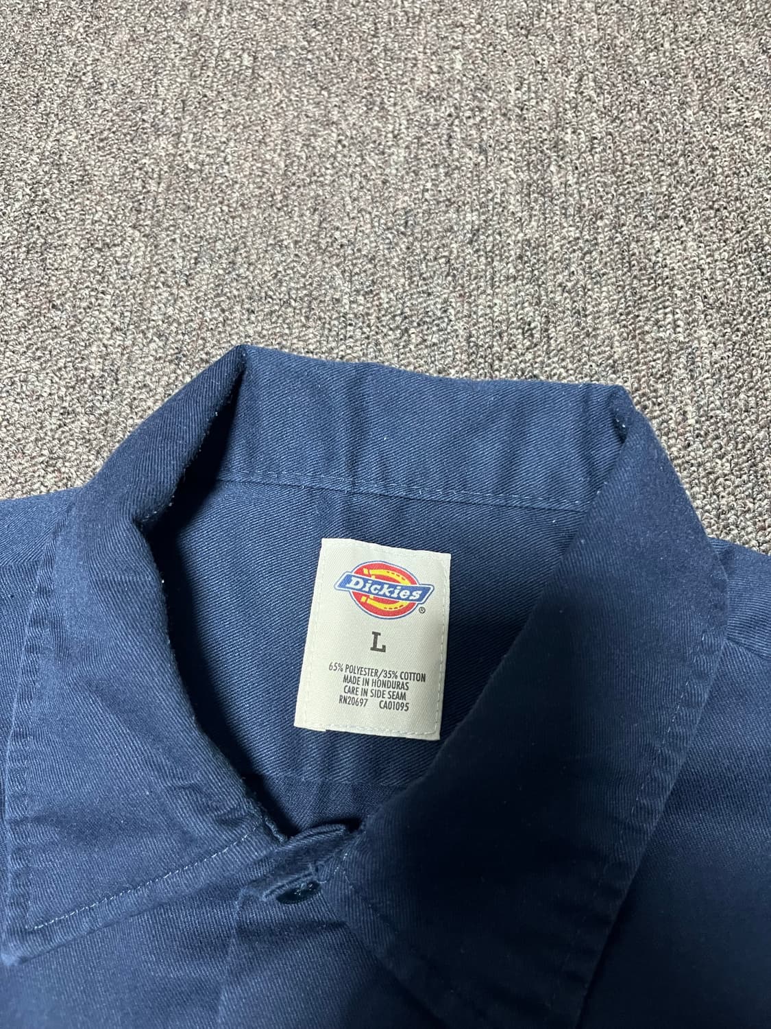 디키즈 워크셔츠 네이비 상품이미지2