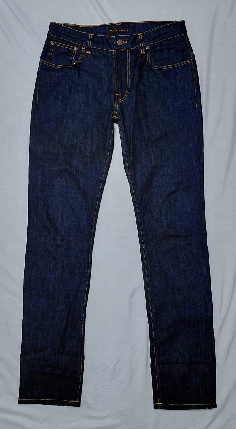 [W33/L32] 누디진 Thin Finn Dry Ecru Embo 상품이미지2