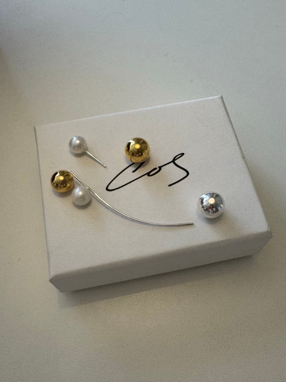 코스 진주귀걸이 cos atelier pearl earrings 상품이미지2