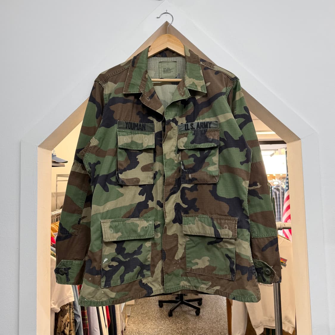 US Army 미군 우드랜드 카모 셔츠 자켓 (M)   상품이미지1