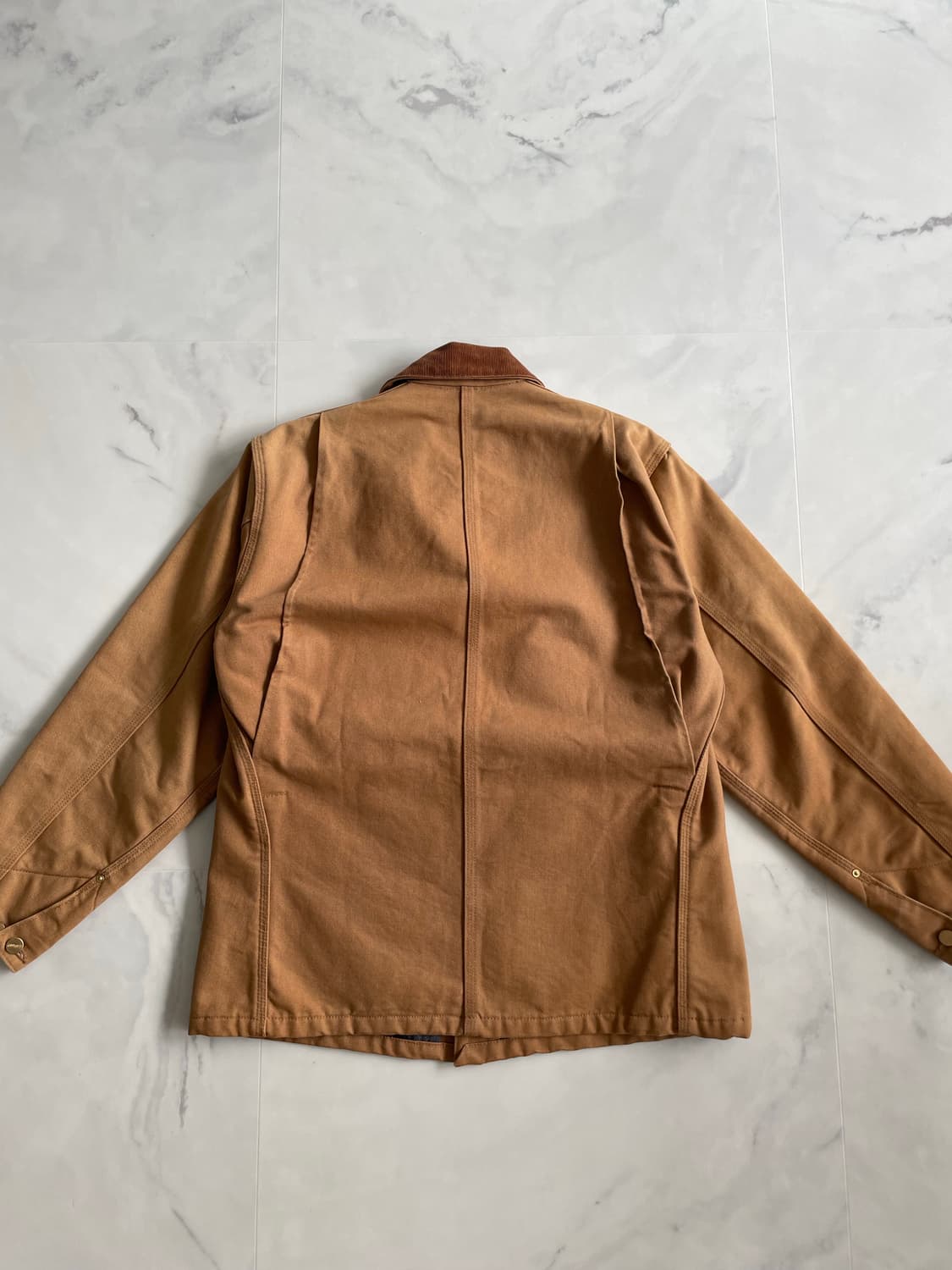 90s 빈티지 칼하트 블랭킷 라인드 덕 초어 자켓 C01 BRN 상품이미지4