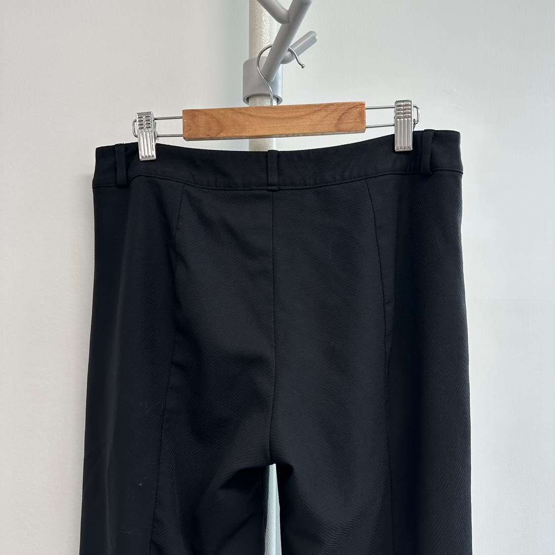 랑방 절개 디자인 울 슬랙스 상품이미지6