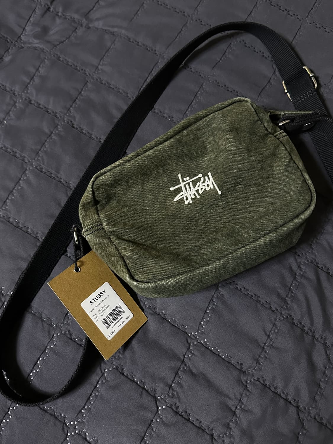 스투시 캔버스 피그먼트 워시드 크로스백 상품이미지1