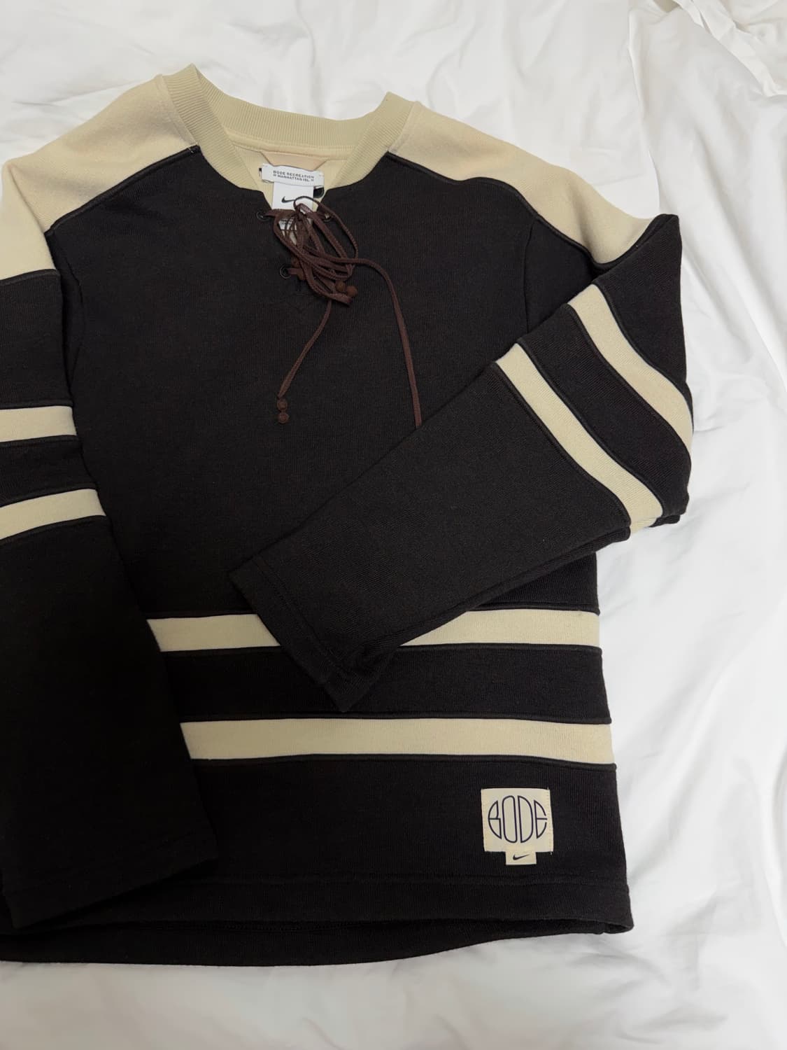 나이키 x 보디 레이싱 니트 쉐이디드 브라운 m 상품이미지1