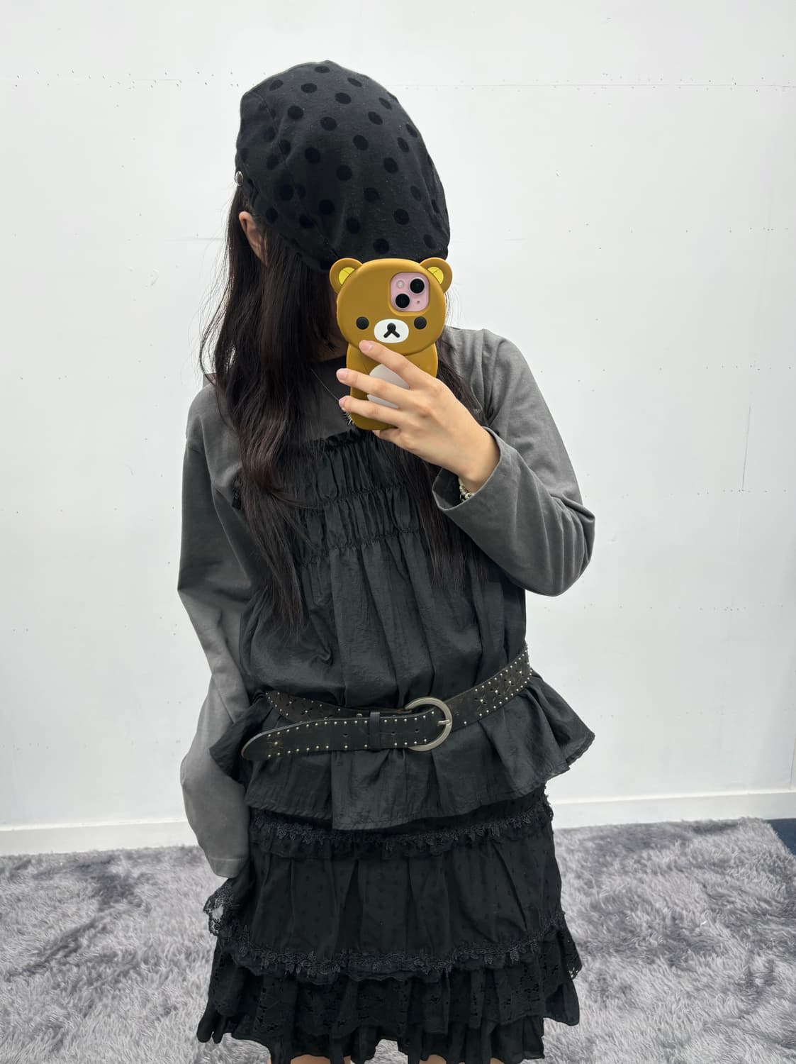 프릴 레이어드 긴팔 티셔츠 상품이미지1