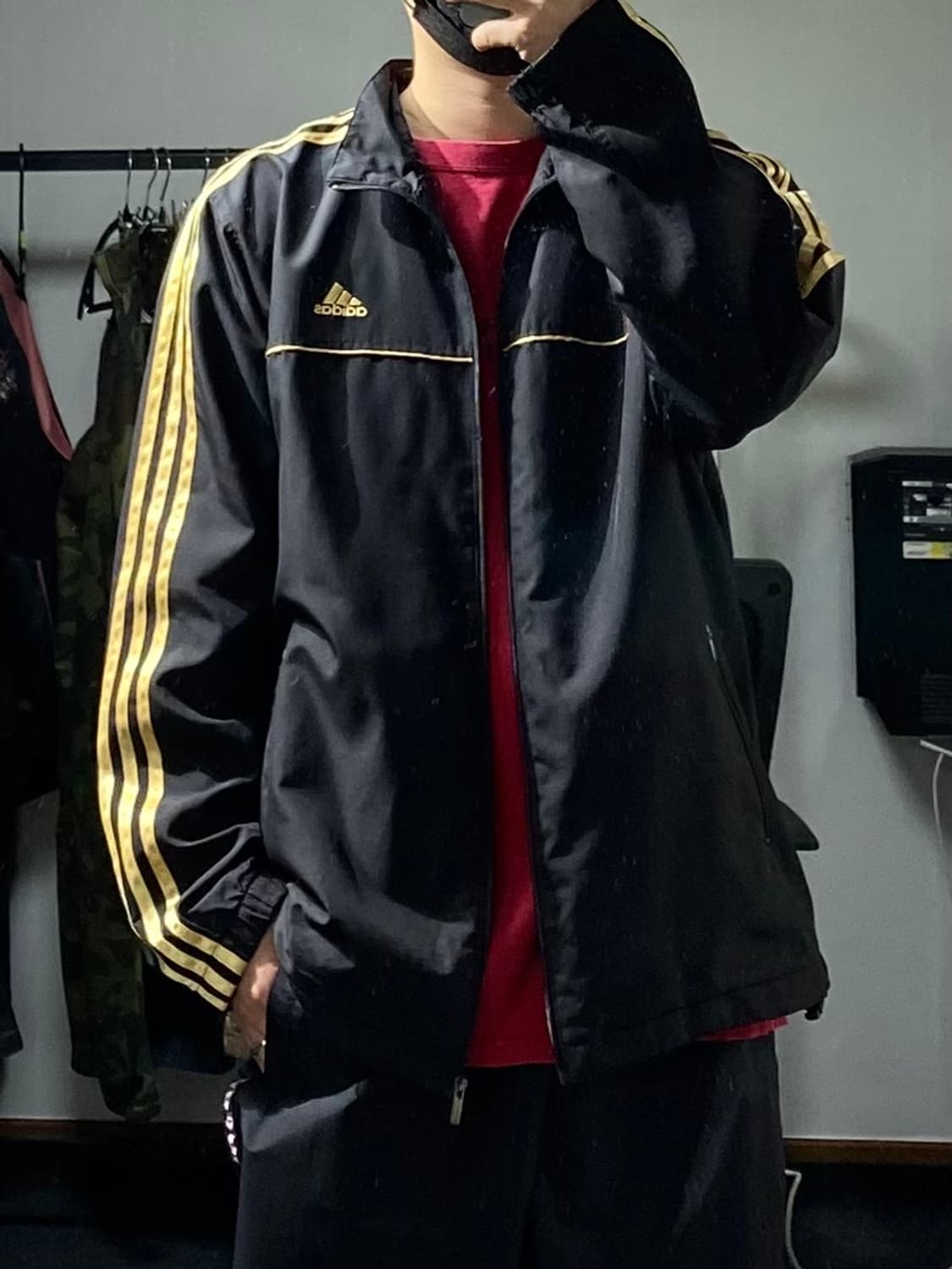 [105] 00s Adidas 아디다스 금장라인 우븐자켓 바람막이 상품이미지8