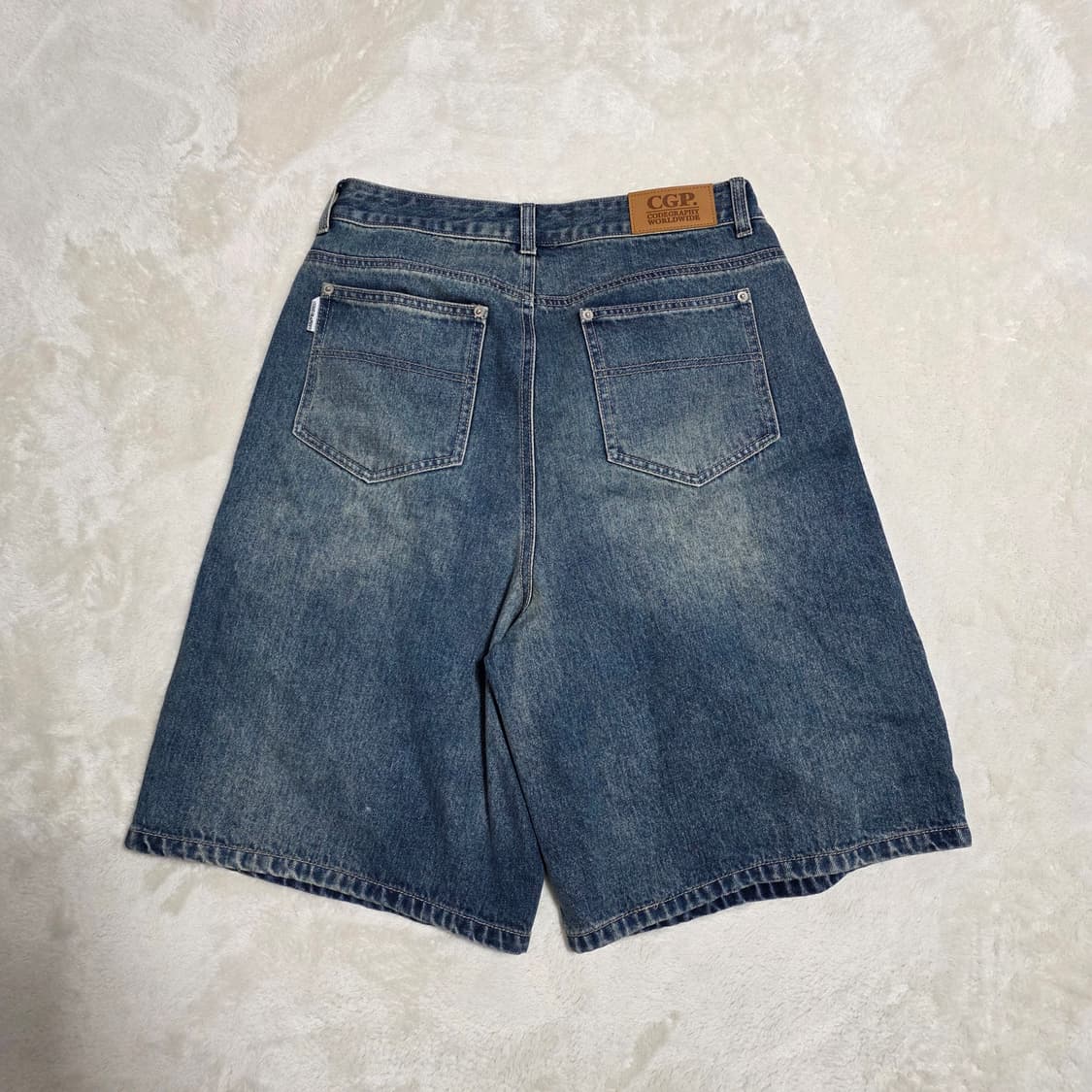 (M)코드그라피 데님 쇼츠 반바지 상품이미지2