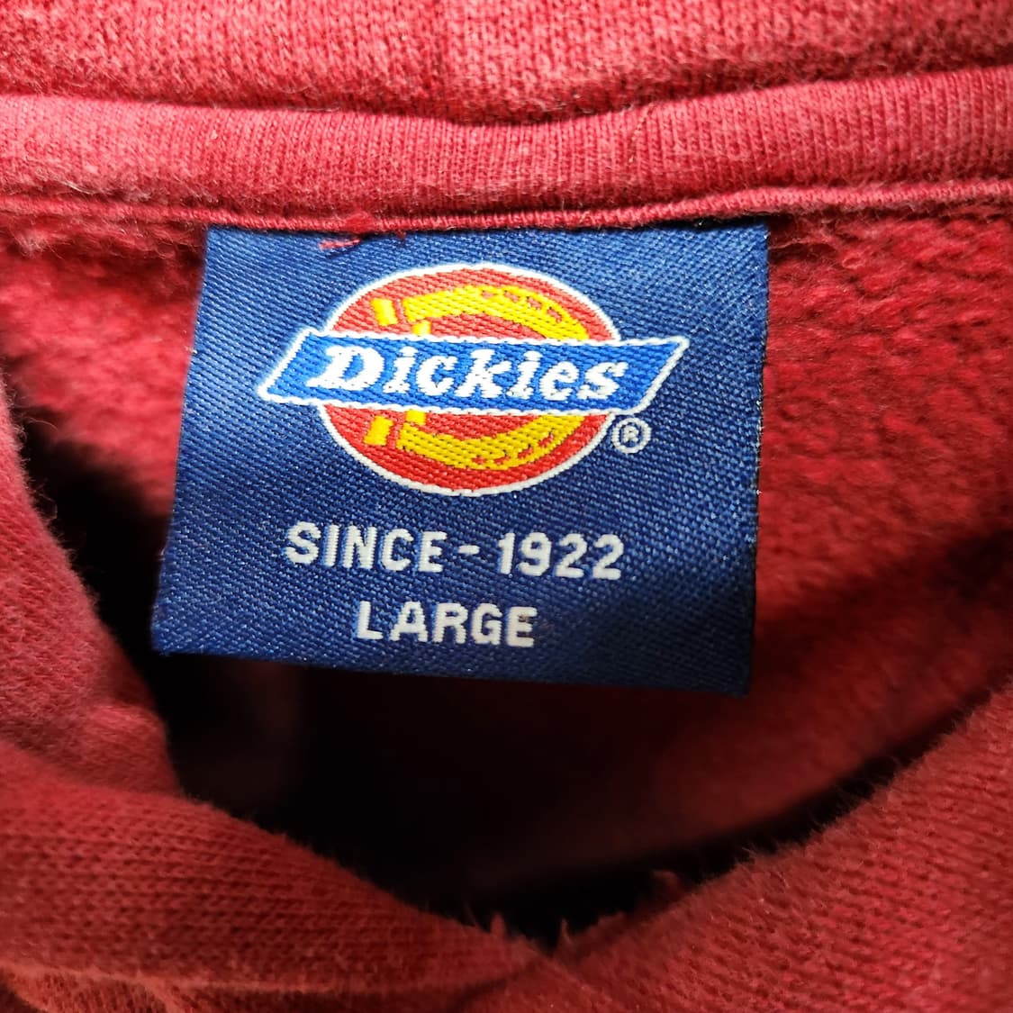 디키즈 빅로고 버건디 후드티 L(XL) 상품이미지5