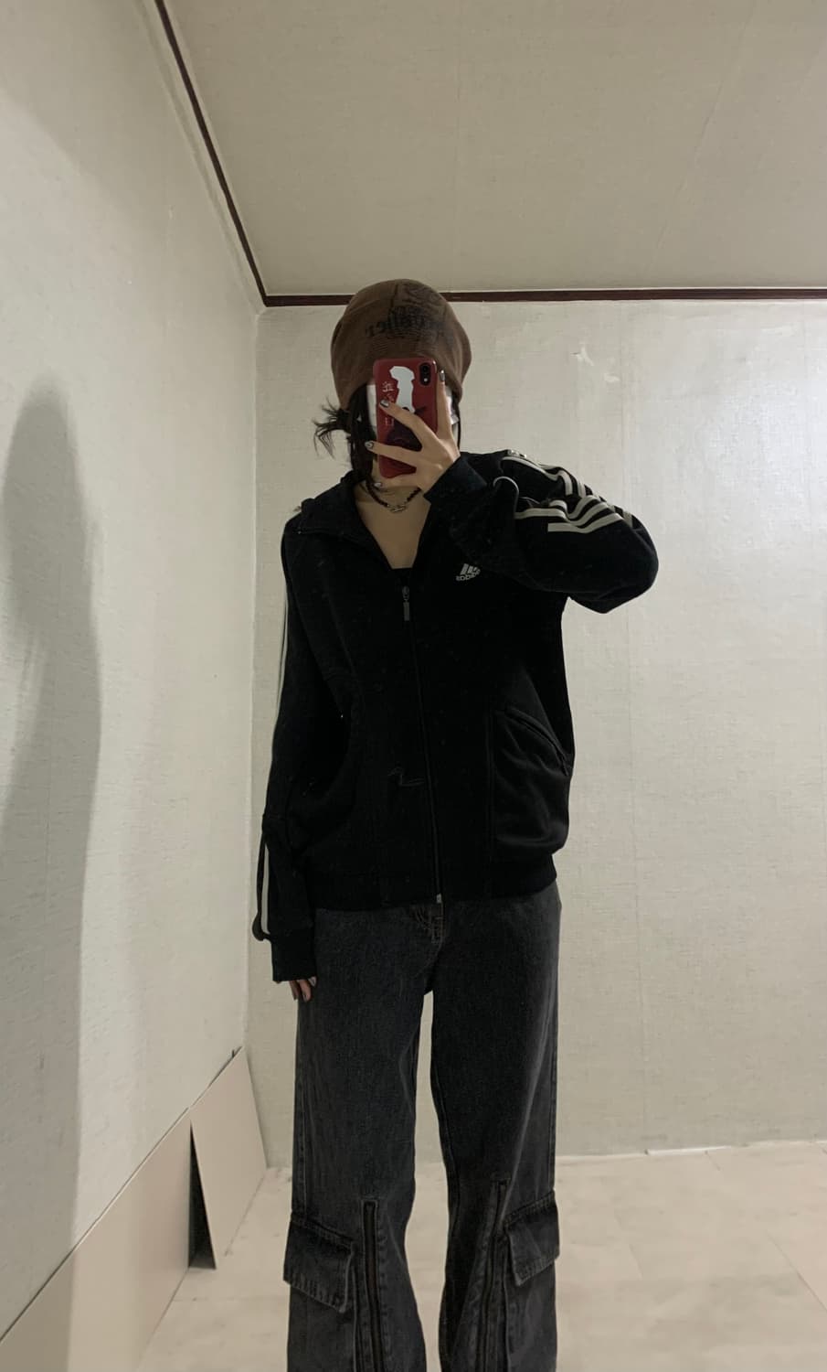  black soccer hood zip-up 상품이미지4