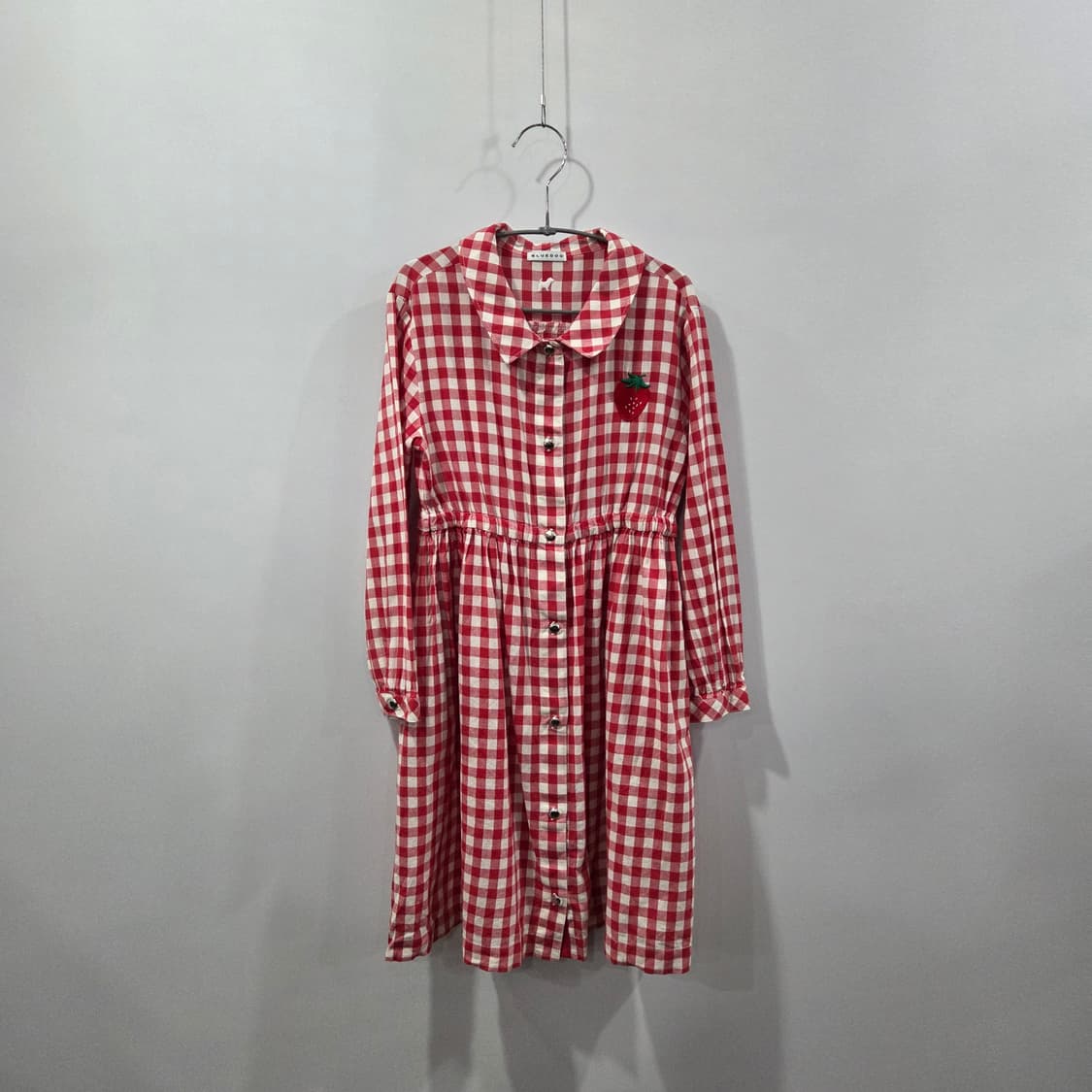 블루독 체크 카라 원피스 130 상품이미지1