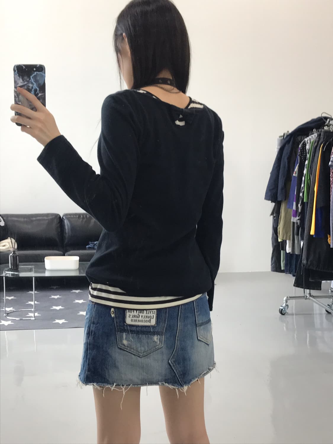 Jpn Ribbon Spangle detail long sleeve 상품이미지3