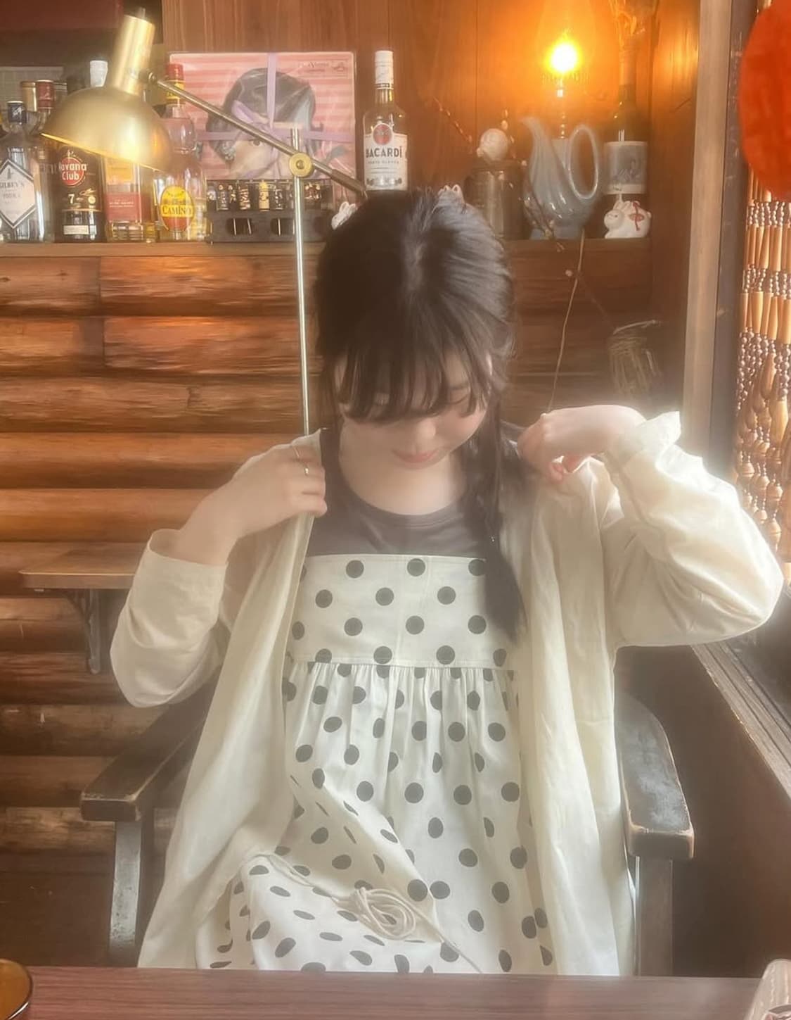 미개봉새상품) 파크빈 도트원피스 연늘 착용 상품이미지1