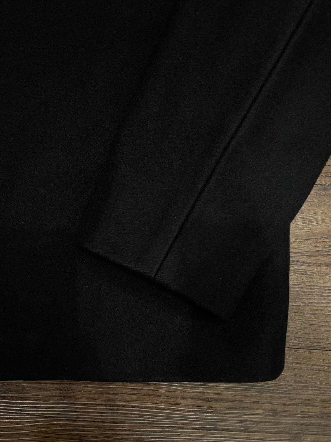 더니트컴퍼니 울 캐시미어 미니멀 자켓 블랙 상품이미지4