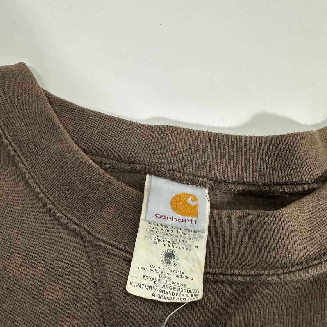 2XL 칼하트 브라운 타이다이 맨투맨 상품이미지2