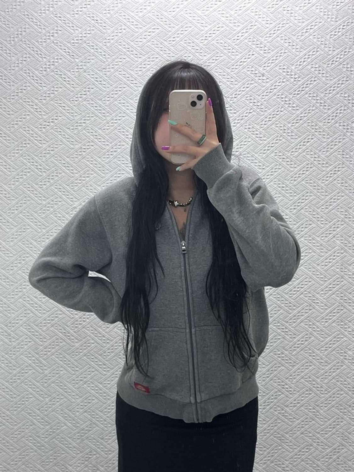 디키즈 올드스쿨 빈티지 약기모 후드 집업 S C07217 상품이미지2