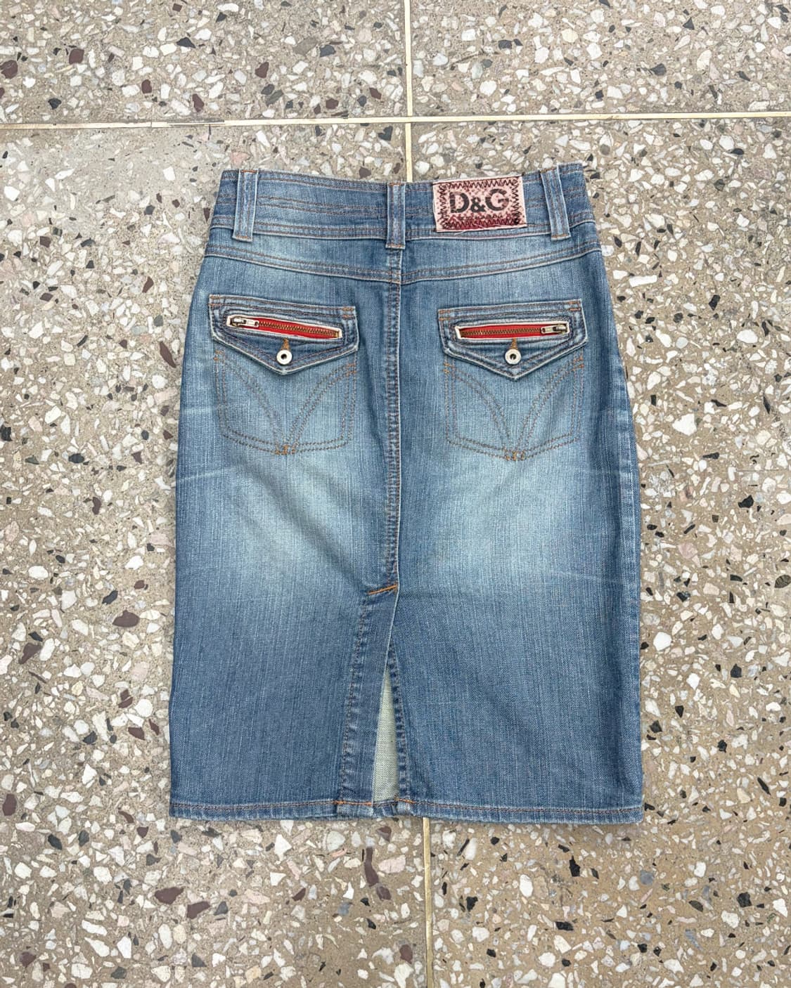 돌체앤가바나 데님 미디 스커트 상품이미지2