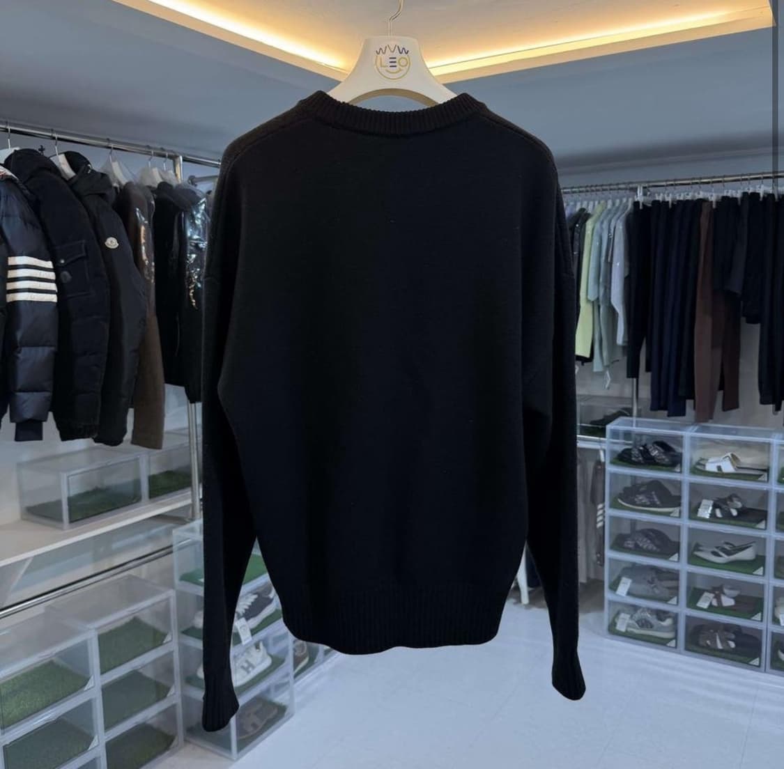 [리오브전포점] 아미 인타르시아 빅하트 로고 니트 상품이미지2