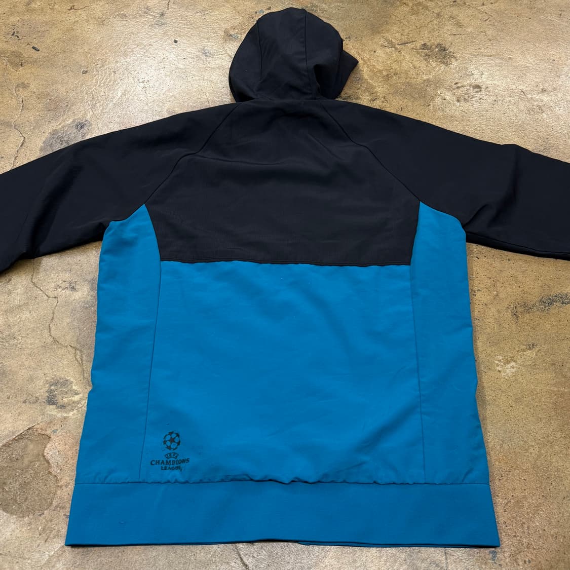 [정품/M] 아디다스 레알마드리드 후드 져지 블랙 블루 b17 상품이미지4