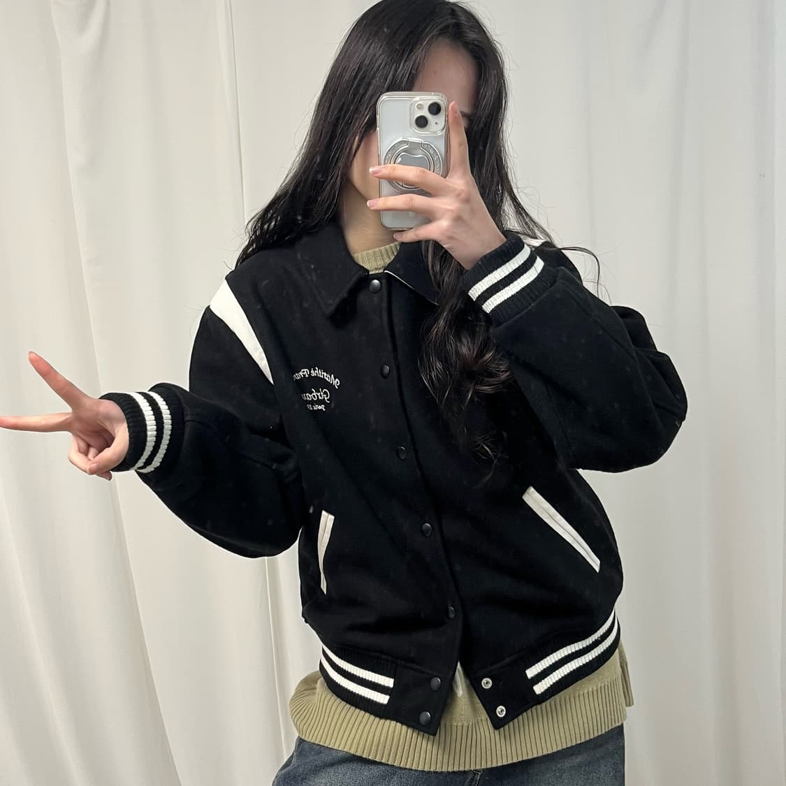 Marithe Francois girbaud Varsity Jacket  상품이미지2