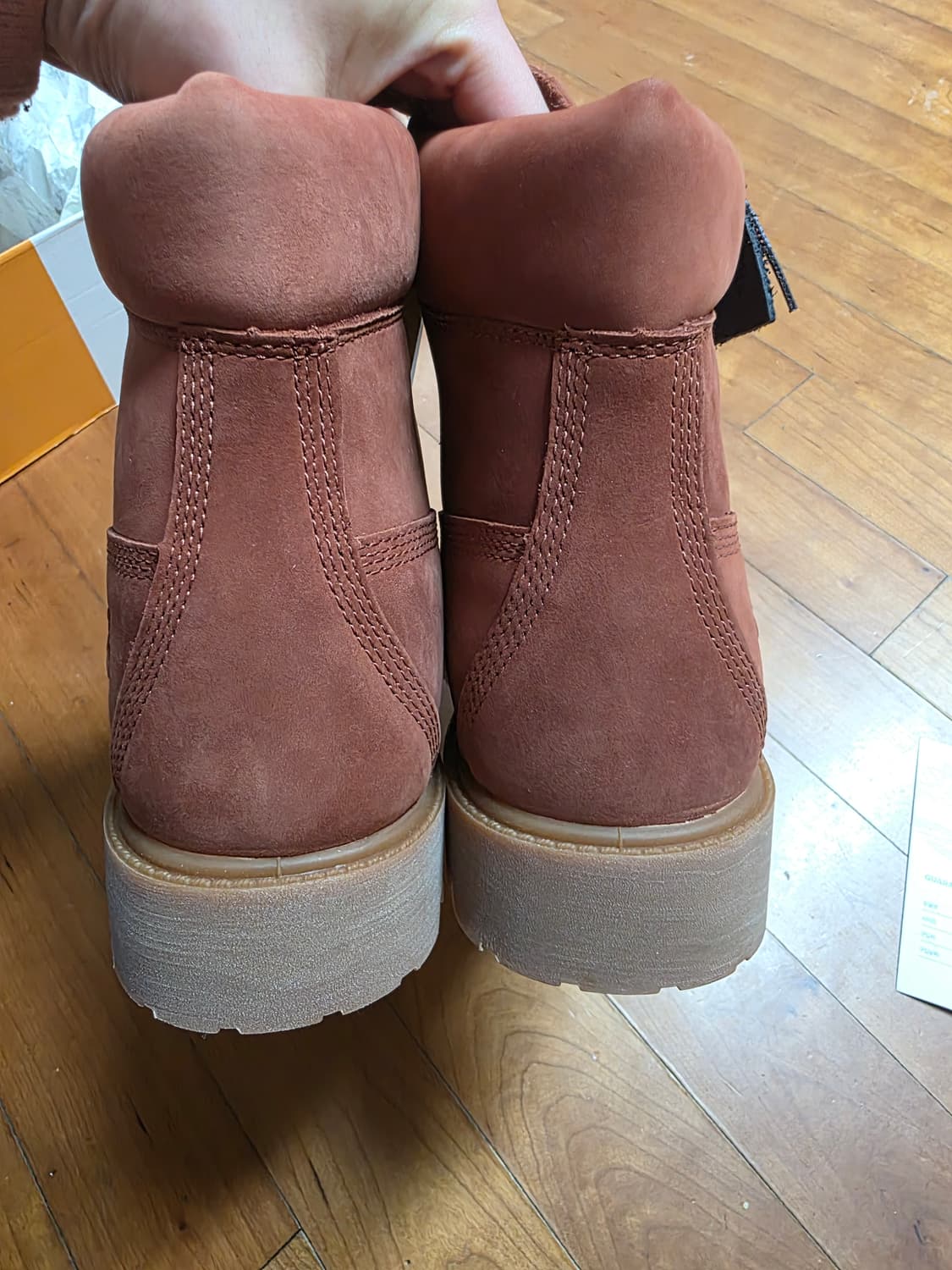 팀버랜드 6인치 프리미엄 다크레드 신품(8W 265) 상품이미지6