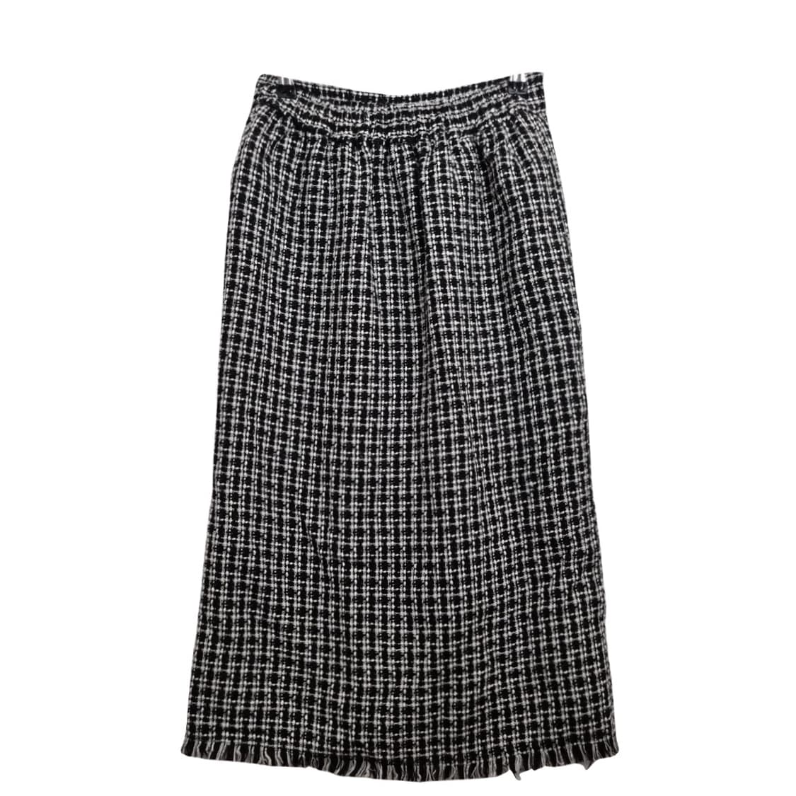 JPN 블랙 트위드 롱스커트  상품이미지2