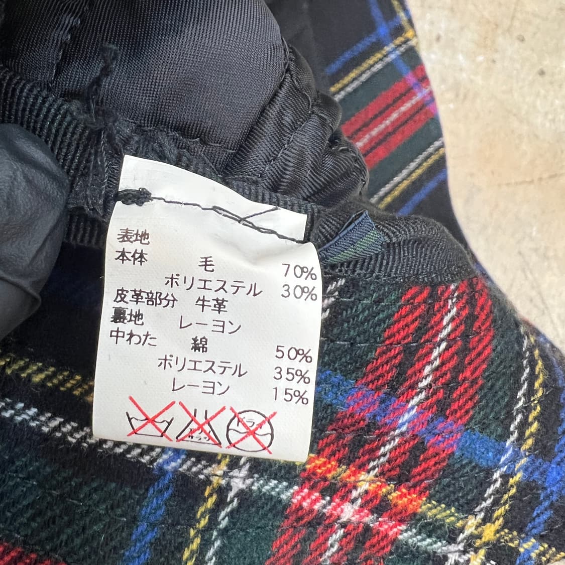 Keith 체크 울 버킷햇 상품이미지6