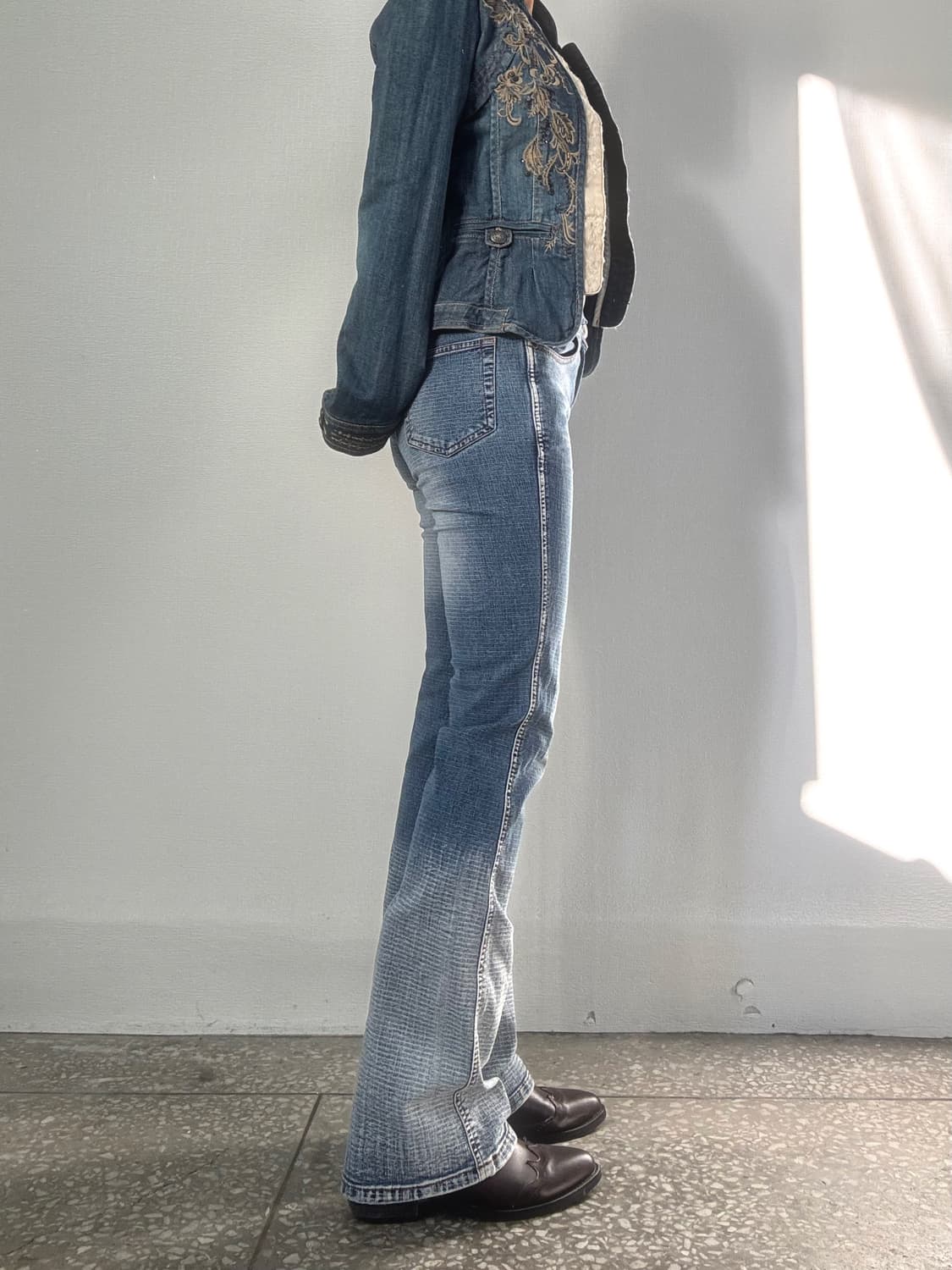 로우라이즈 데님 팬츠 상품이미지4