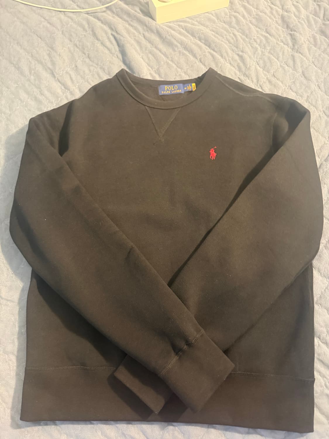 폴로 블랙 맨투맨 (기모) 상품이미지1