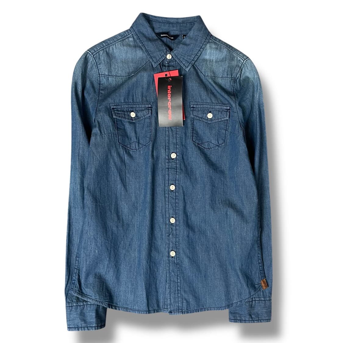 인터크루 투포켓 진청 데님 셔츠 85 상품이미지1