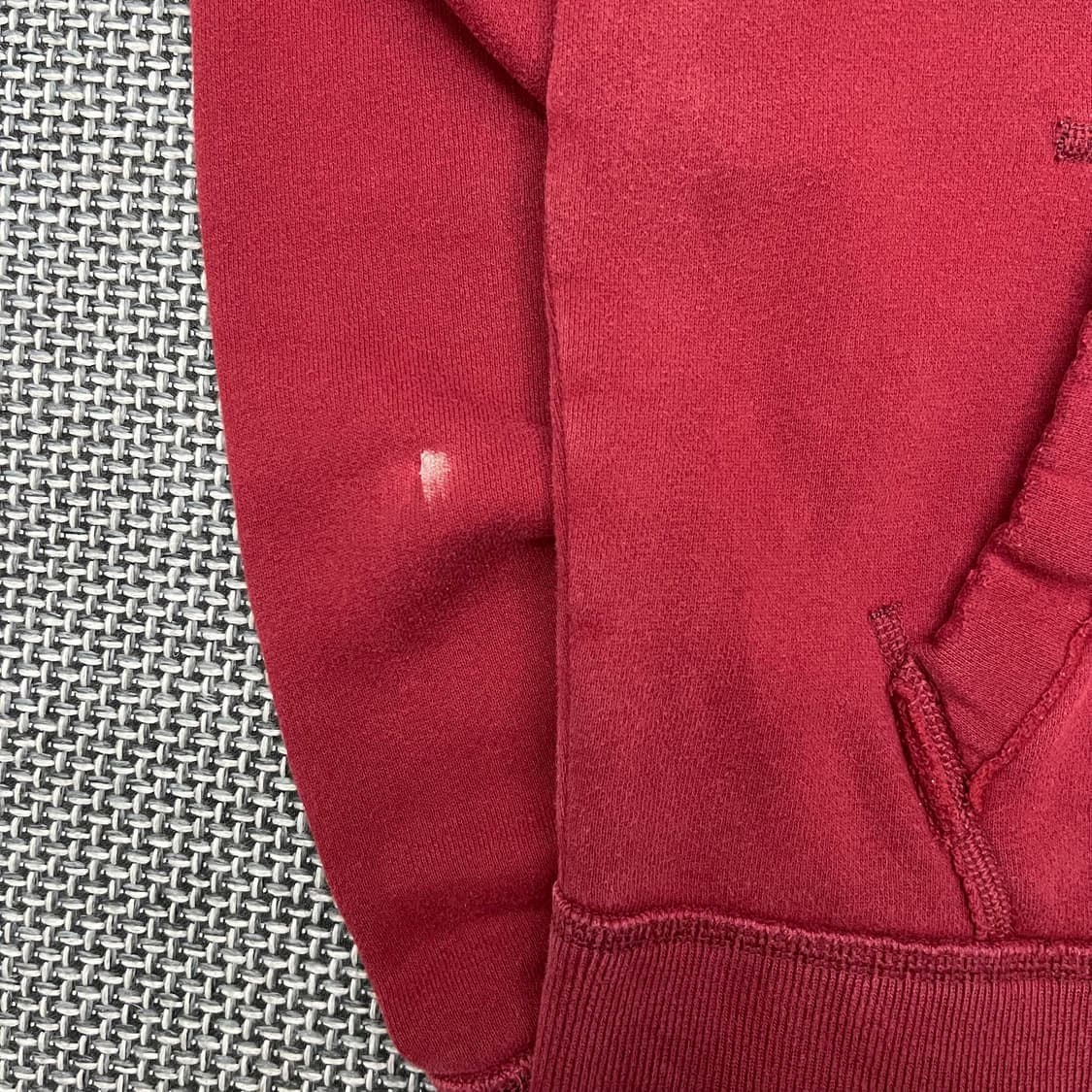 아베크롬비 딥레드 암레터링 후드 상품이미지2