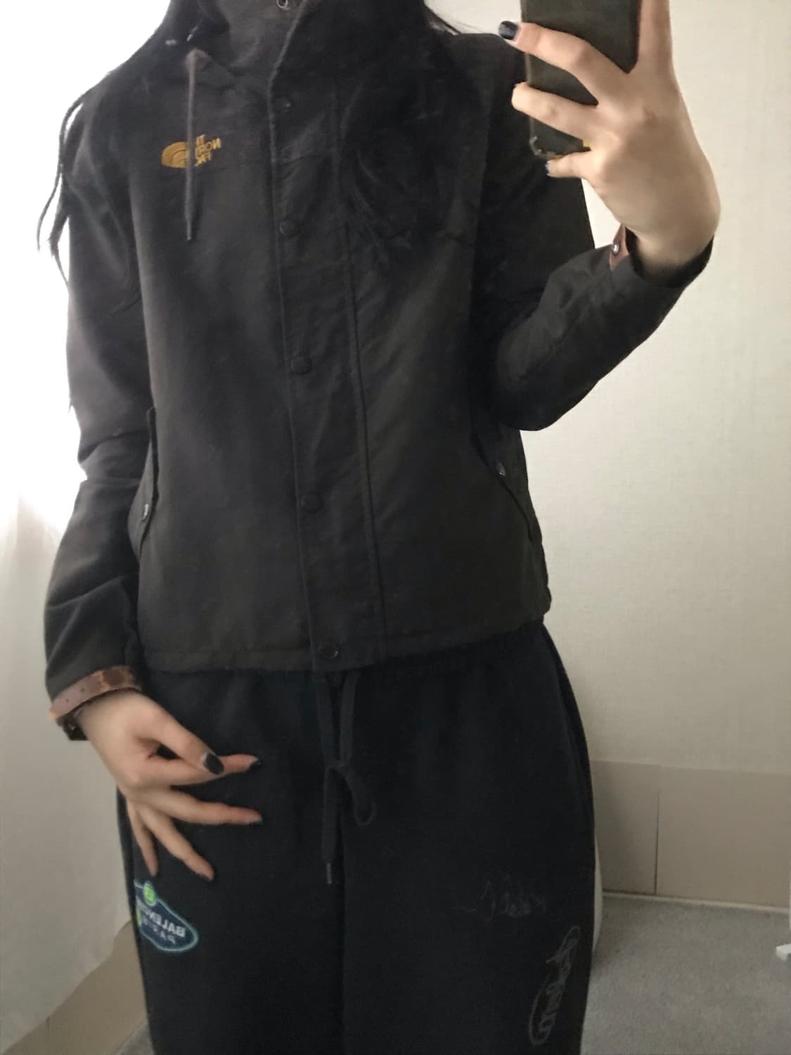 노페 카키브라운 바람막이 상품이미지2