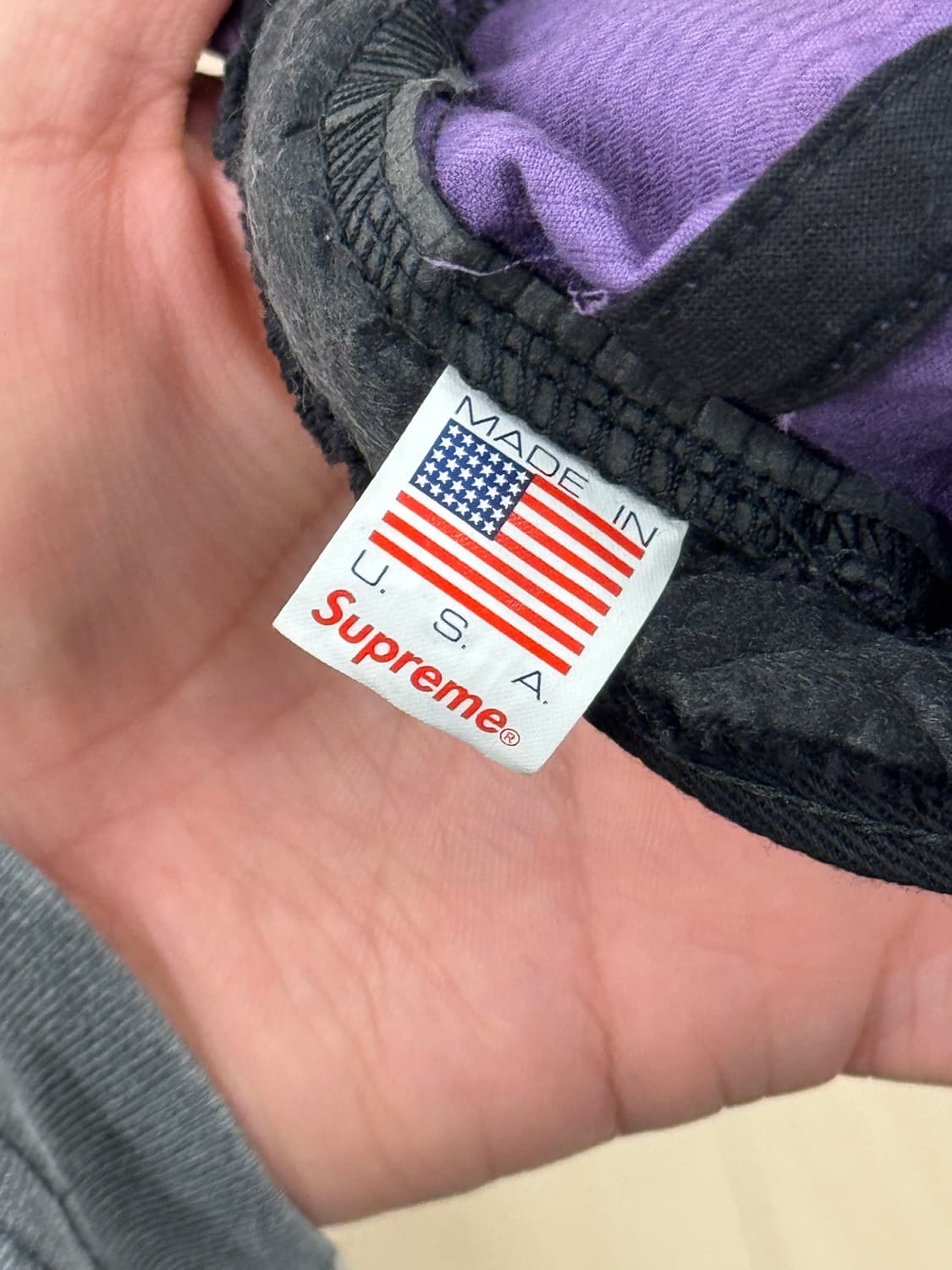 슈프림 코듀로이 캡 (퍼플,보라) 상품이미지4