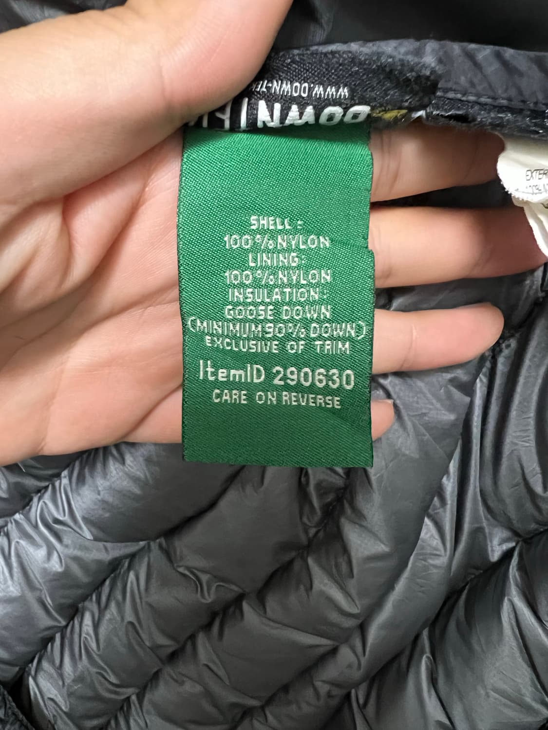 LL bean 엘엘빈 경량패딩 m 상품이미지3